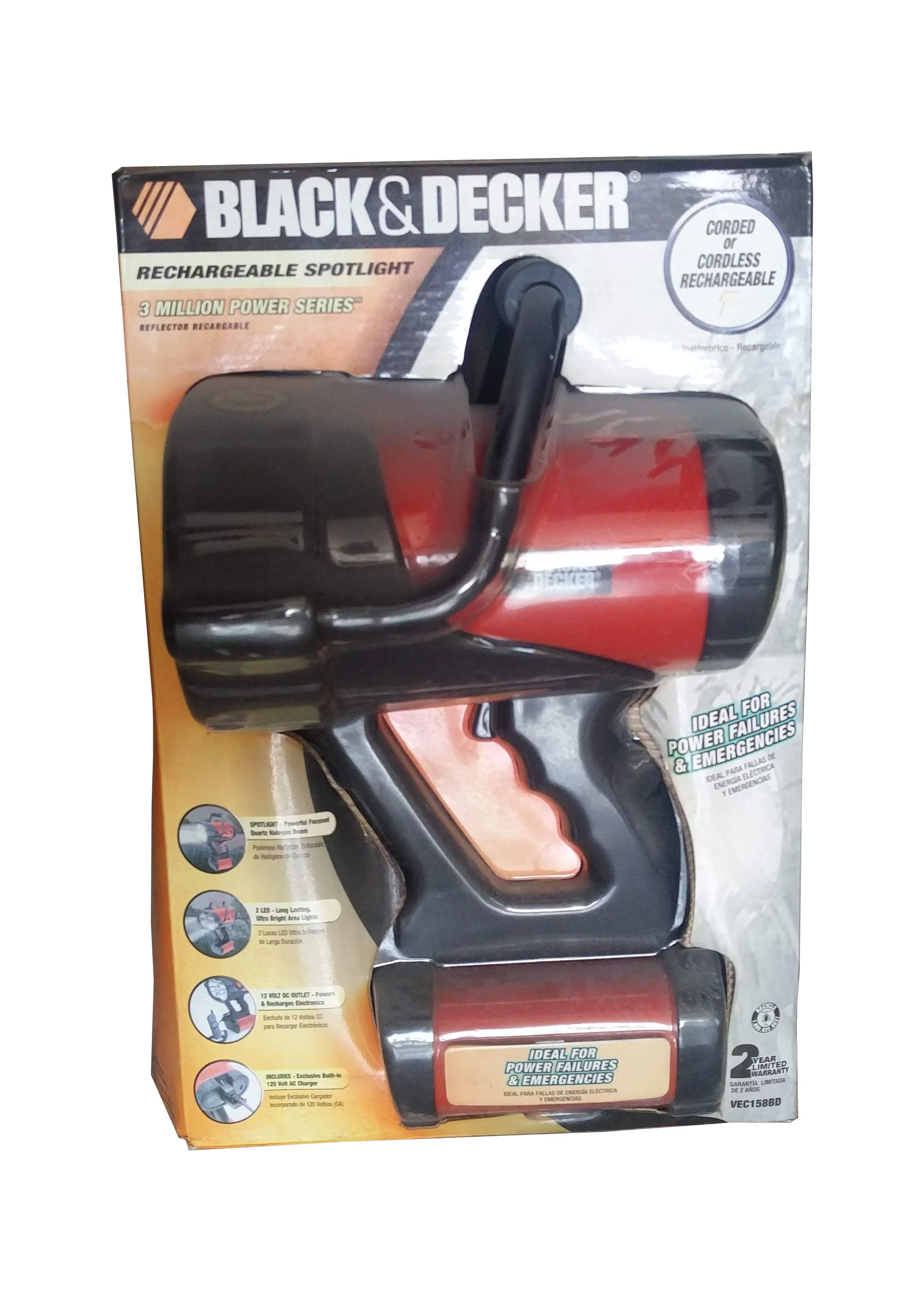 Black & Decker V-3 Million Power VEC158BD Spotlight 